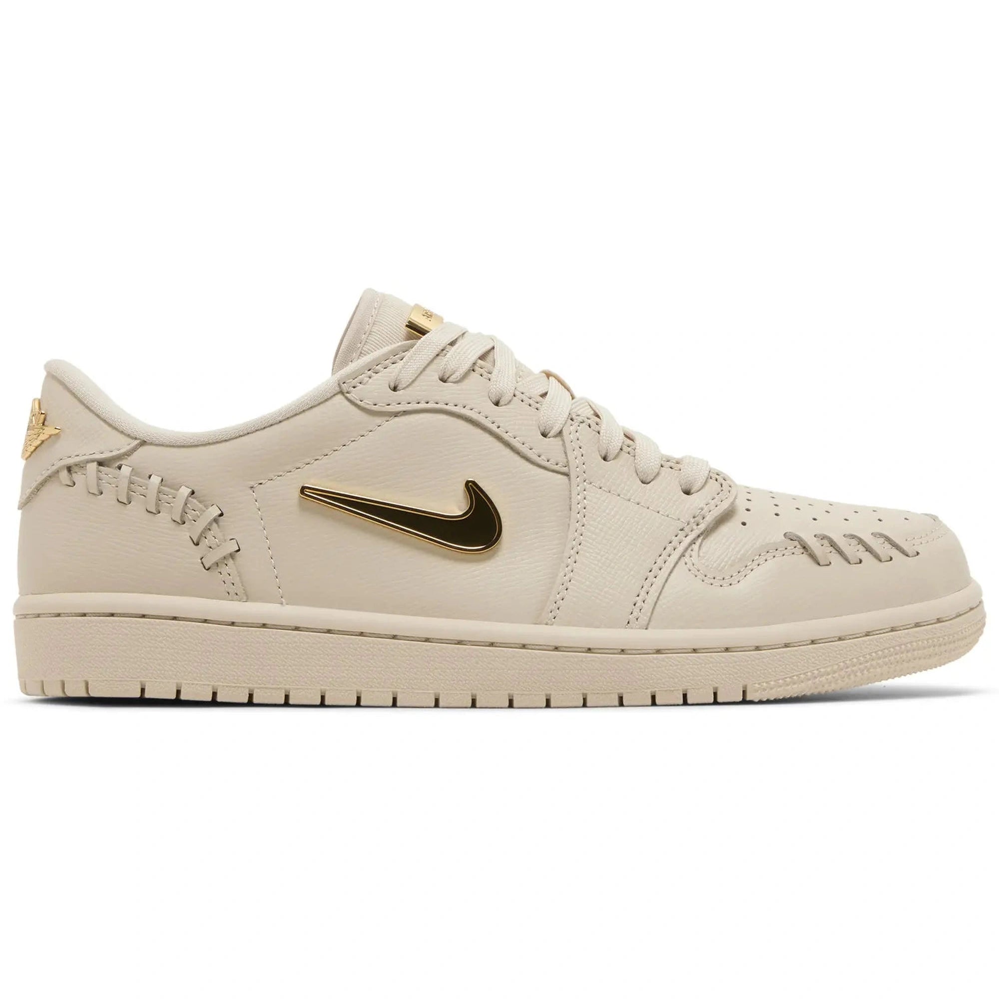 Jordan 1 Low W Method of Make Light Brown Metallic Gold
