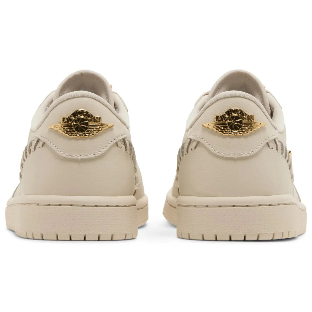 Jordan 1 Low W Method of Make Light Brown Metallic Gold