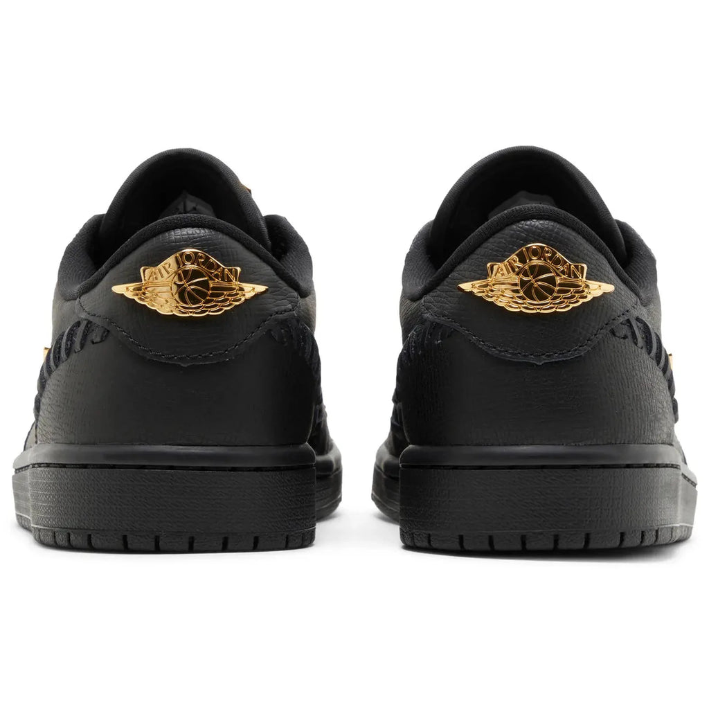 Jordan 1 Low W Method of Make Black Metallic Gold