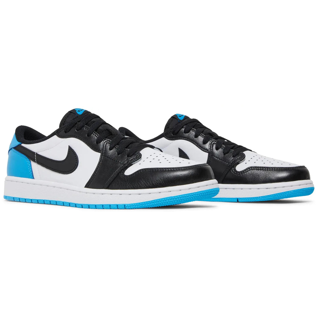 Jordan 1 Retro Low OG White Dark Powder Blue Black
