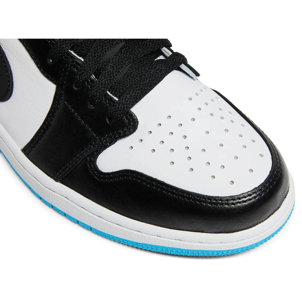 Jordan 1 Retro Low OG White Dark Powder Blue Black